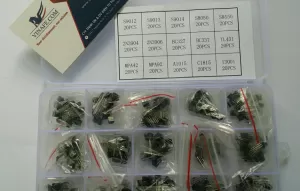 Hộp transistor 15 loại từ S9012 đến 13001 mỗi loại 20 cái